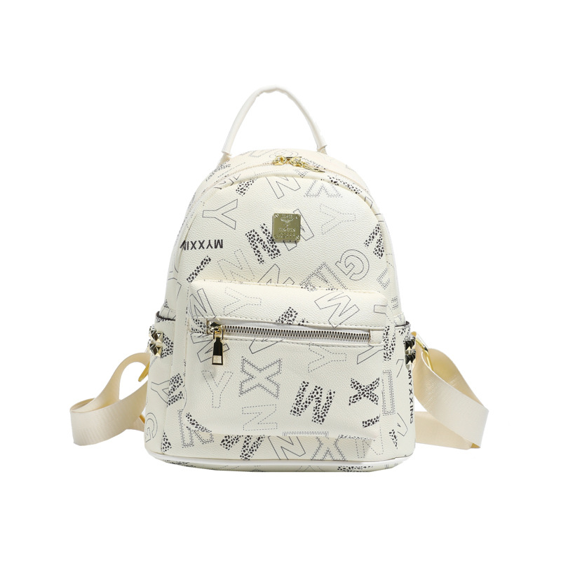 Free shipping Designer bag retro and fashionable versatile old floral commuting pattern texture, large capacity soft leather crossbody backpack for wo