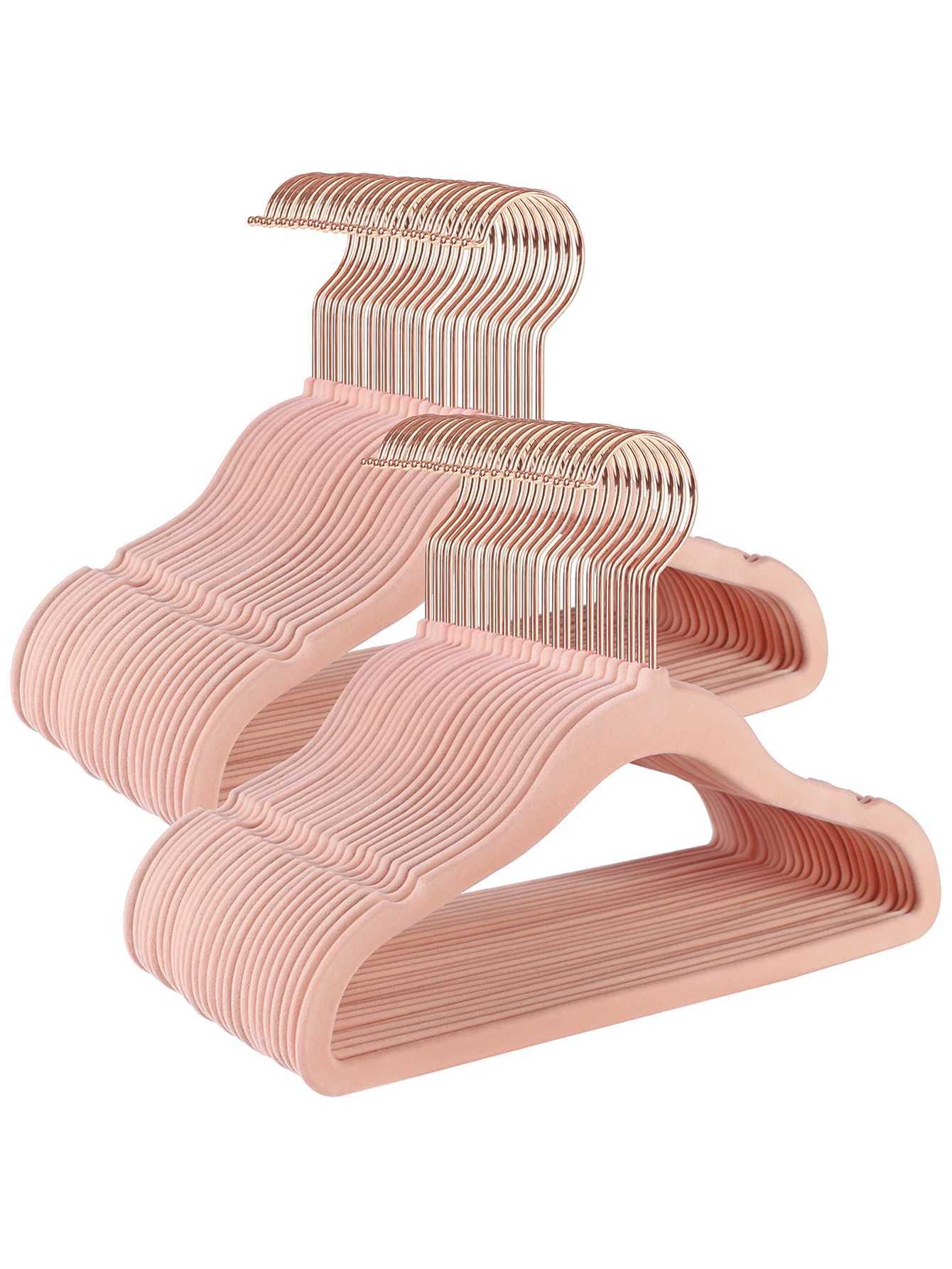SONGMICS Baby Hangers 50 Pack Kids Hangers for Closet 118 x 81 Inches Rose Gold 360 Swivel C251117