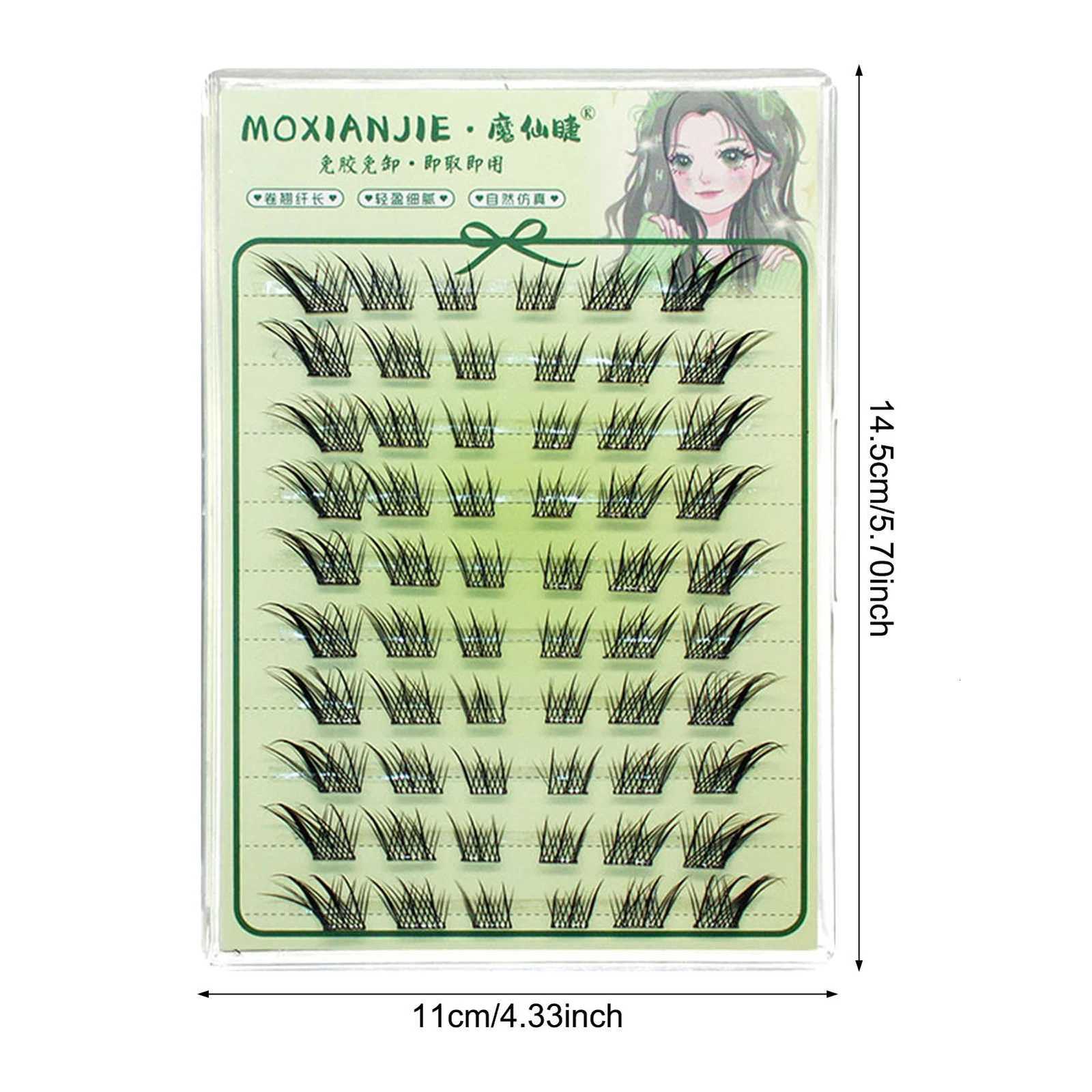 No Glue Need False Eyelashes 10-13mm Lash Clusters C Curl Comic Eyelash Extension Fox-shaped Flying Wispy False EyelashT251117