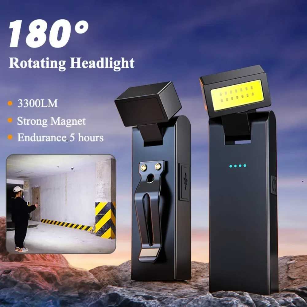 Magnetic Torch Light Work Light Rechargeable MINI COB Flashlight High Power Night Work Emergency Lamp Night Light Small Car Lamp M251117