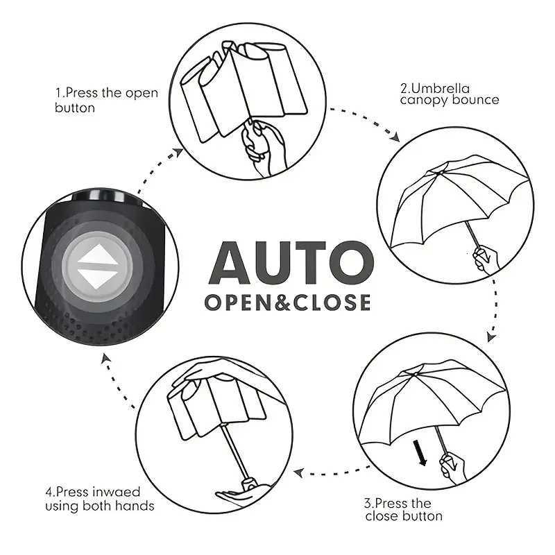 Rainbow graffiti simple sun protection umbrella foldable portable hand-powered automatic umbrella for sunny and rainy days C251117