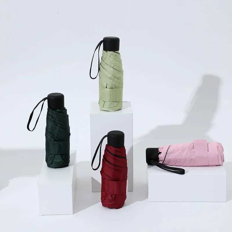 Ultrght Mini Pocket Womens Small Windproof Folding Umbrella Travel Compact Rain Mens Umbrella Sunscreen Umbrella Outdoor Um C251117