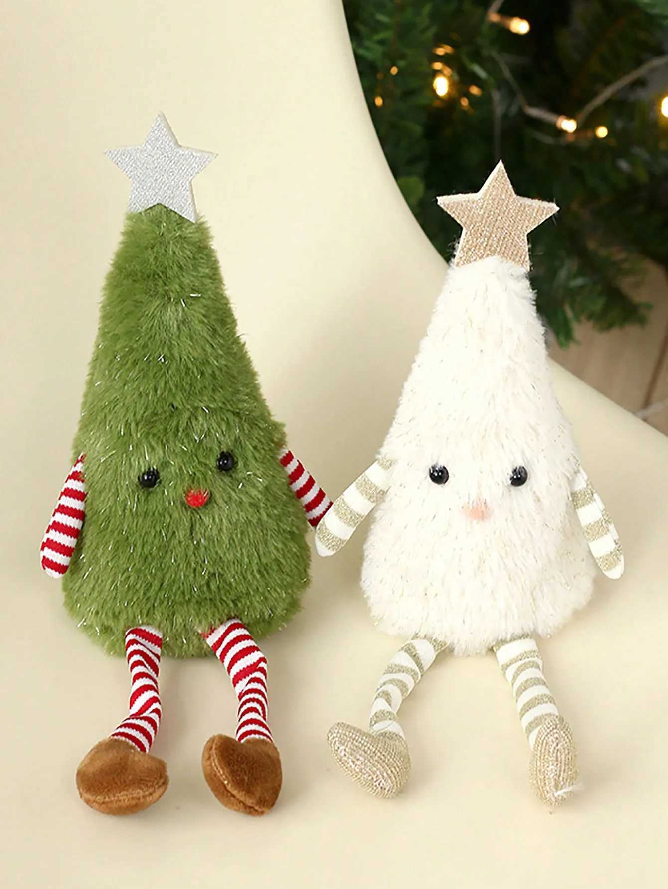 1pc Christmas decorations cute plush Christmas tree doll home party doll ornaments party gifts couple gifts J251117