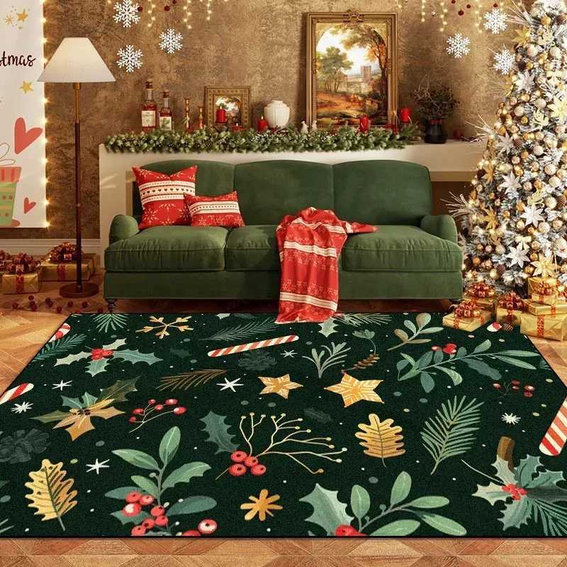 Christmas Dark Green Room Carpet Living Room Home Decoration Rug Bedroom Parlor Mat for ChildrenM251117