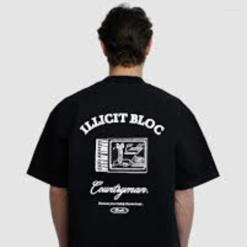 Men's T Shirts Style Europe And America 2025 Street College Pure Cotton Color Matching PrintingT-shirt Unisex Outfit Of The Day