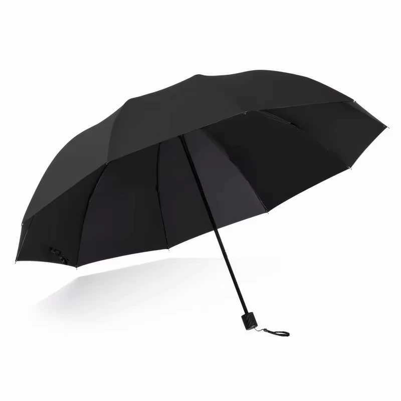 130CM New Super Large Folding Umbrella Rain Women Windproof Sunny And Rainy Paraguas Male Double Whole Family Umbrellas C251117