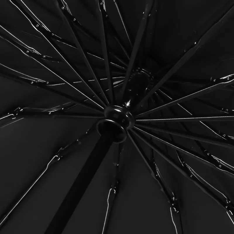 16Ribs Men Women Umbrella Large Windproof Reflective Stripe Reverse Automatic Umbrellas Sun Rain Luxury Business Car Travel C251117