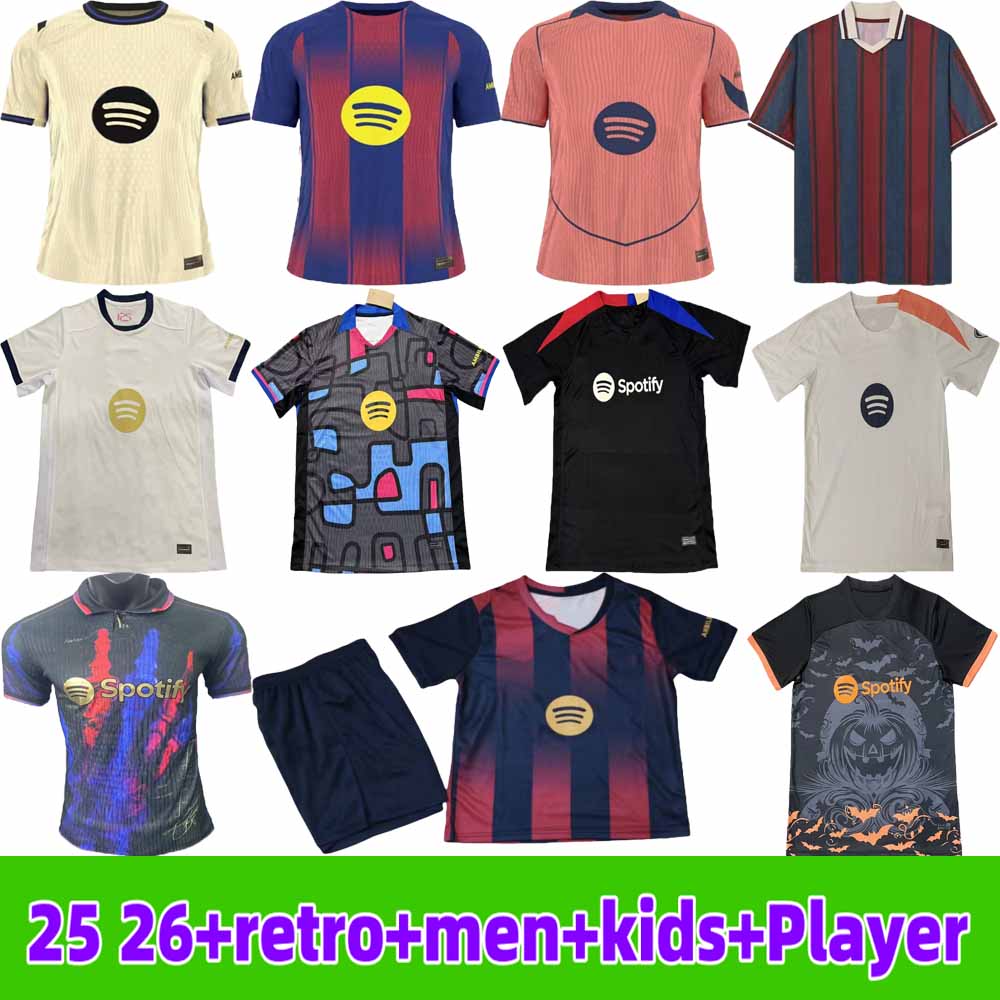 soccer jerseys 25 26 Karol G PEDRI GAVI R. ARAUJO FERRAN LEWANDOWSKI RAPHINHA 2025 F. DE JONG football shirt kids kit LAMINE YAMAL Fermin