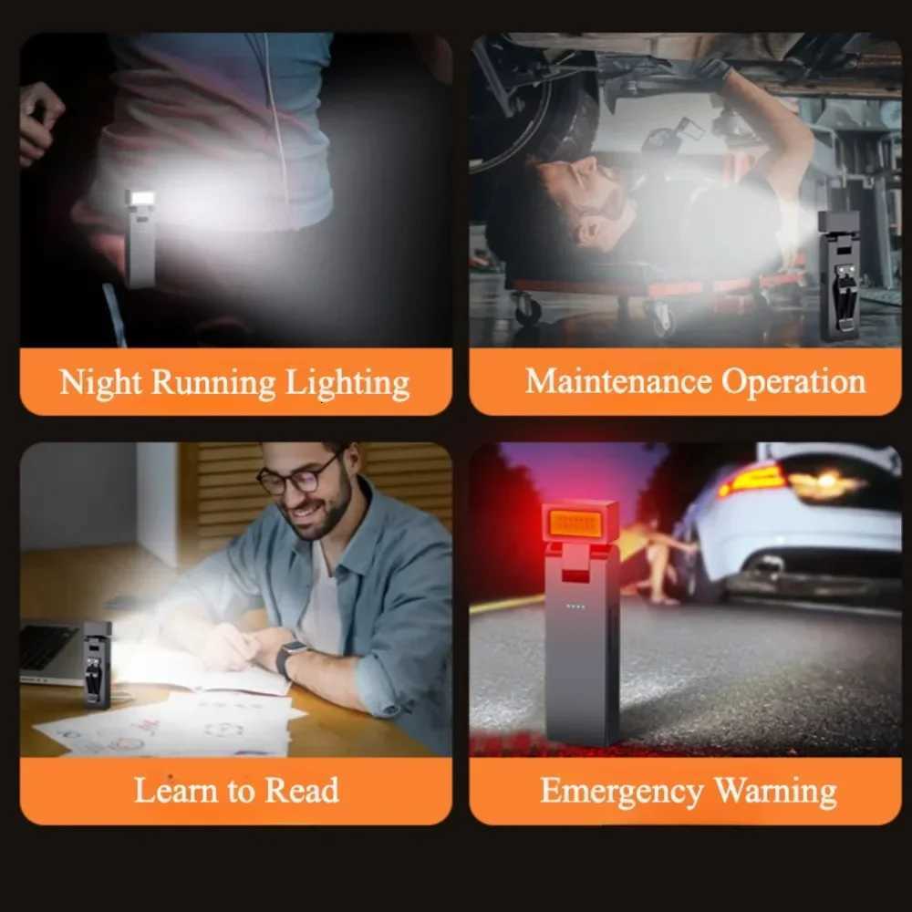 Magnetic Torch Light Work Light Rechargeable MINI COB Flashlight High Power Night Work Emergency Lamp Night Light Small Car Lamp M251117