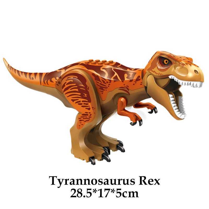 Jurassic Dinosaur World Savage Raptor T-Rex Triceratops Indominus Rex Model Building Blocks Dinosaur Velociraptor Character Building Blocks ToyY250417