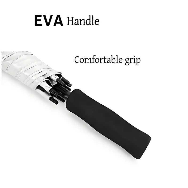 Automatic Ultra-Large Umbrella 180cm Titanium-Silver Coating Anti-Ultraviolet Sun Umbrella Large Double Fiber Umbrella C251117