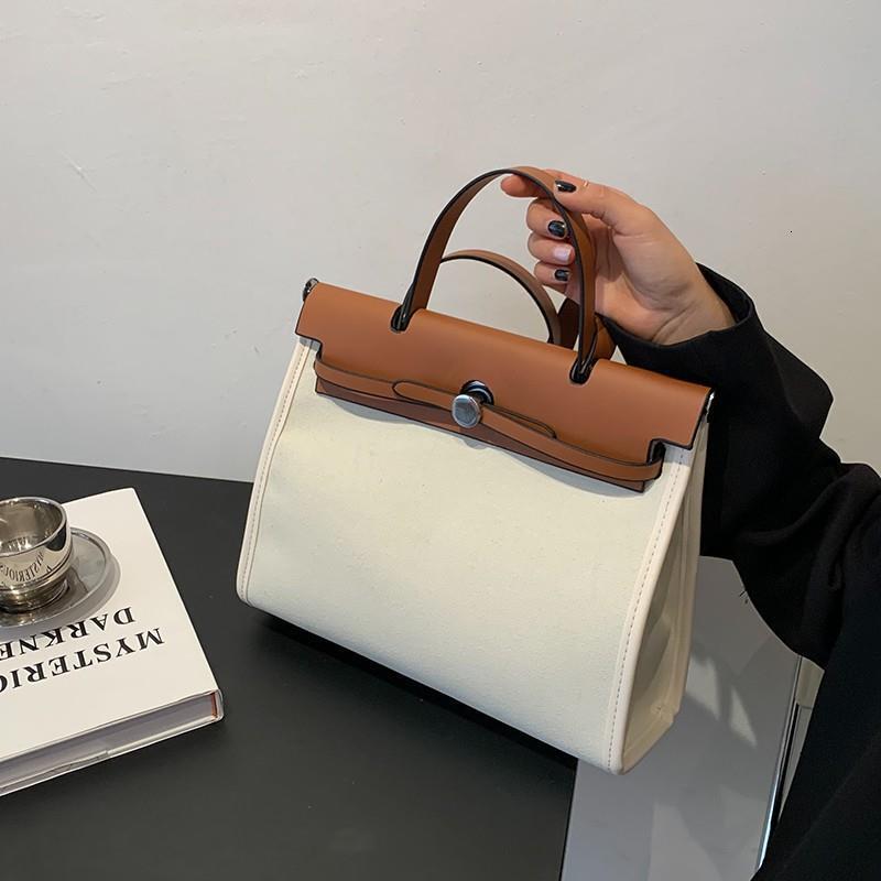 Kelly Single Shoulder Women's Multi Functional High End 2025 New Canvas Handbag Large Capacity Single Shoulder Crossbody Bag Commuter Big Bag