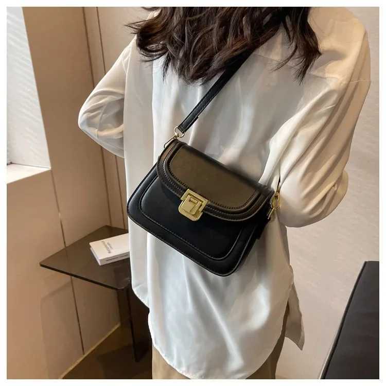 Luxury Women Brand PU Leather Crossbody Bag Casual Lock Saddle Messenger BagW251117
