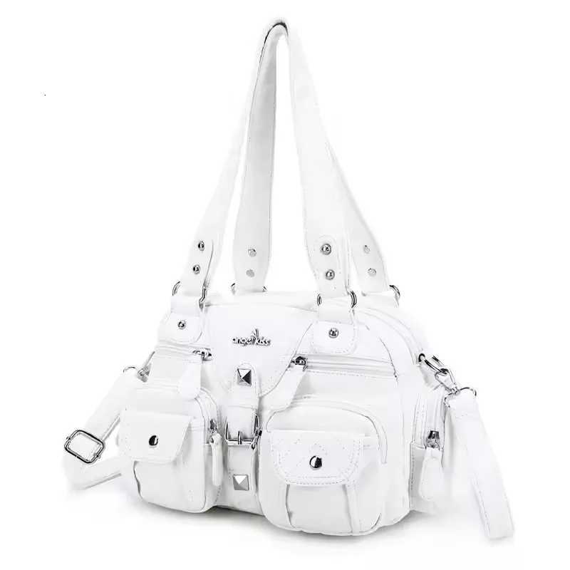 Angel kiss Handbag Women Small Handbags Satchel Top-handle PU Shoulder Bag Vintage Dumpling Pack Multi-pockets Shoulder BagsW251117