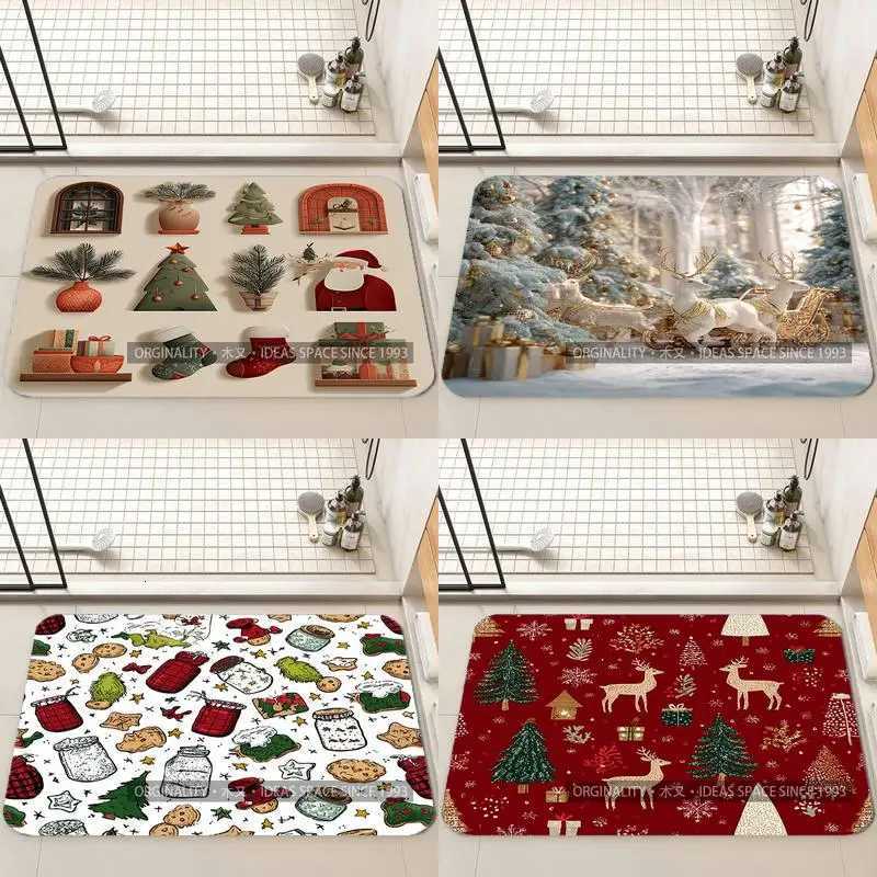 Christmas Tree Pattern Mat Living Room Decoration Home Sofa Non-Slip Carpet Study Bedroom Tatami ChildrenS Soft Floor MatM251117
