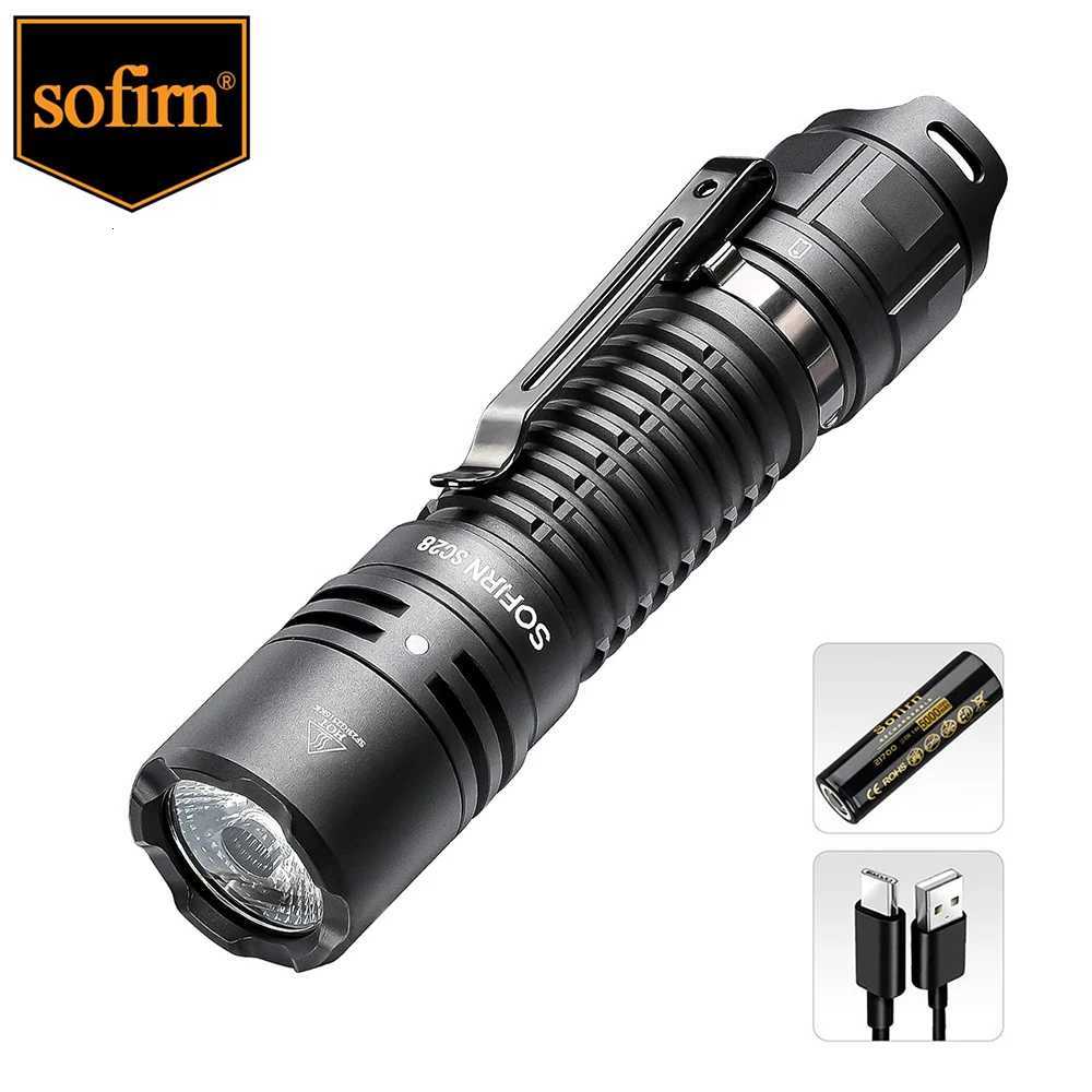 Sofirn SC28 2800Lm Powerful 21700 Rechargeable XHP50B HD LED Type-C Flashlight Protable Torch EDC Flash Light IPX8 for Camping M251117