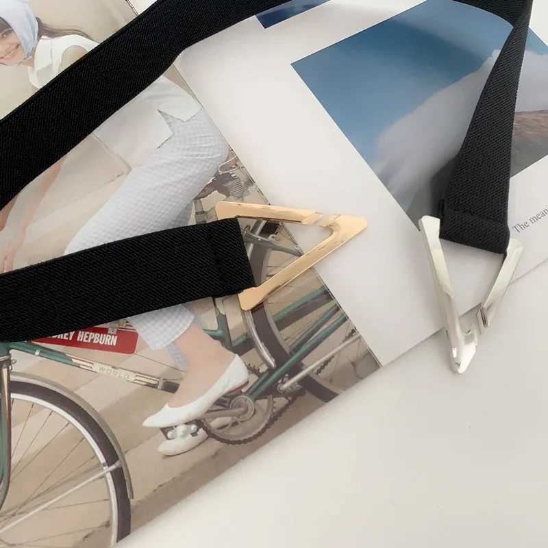 Triangle Belt Womens Decorative Elastic Dress Sweater Set Simple Black Brown Belt Multi functional Fashion BeltXJ250417