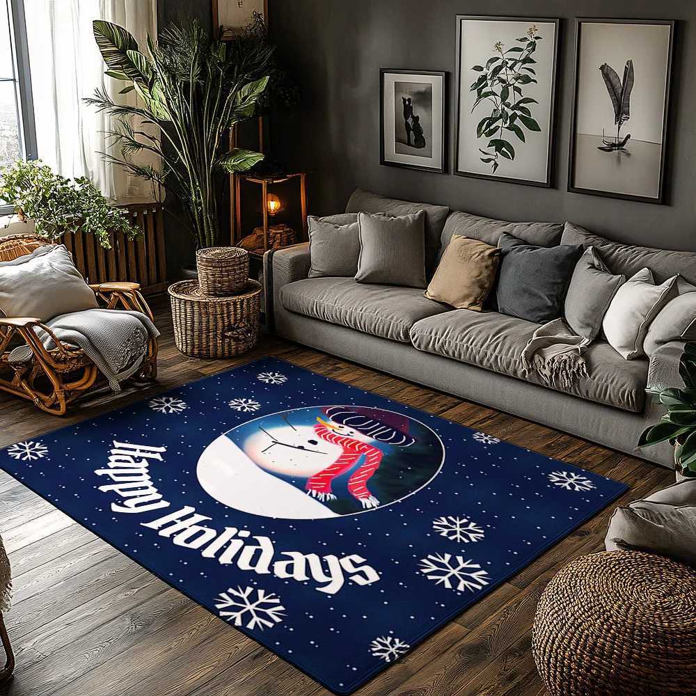 Festive Snowman Doormat Winter Welcome Mat Holiday Entrance Rug Christmas Decor Home Decor Cozy Floor Mat Indoor Outdoor Rug GifM251117