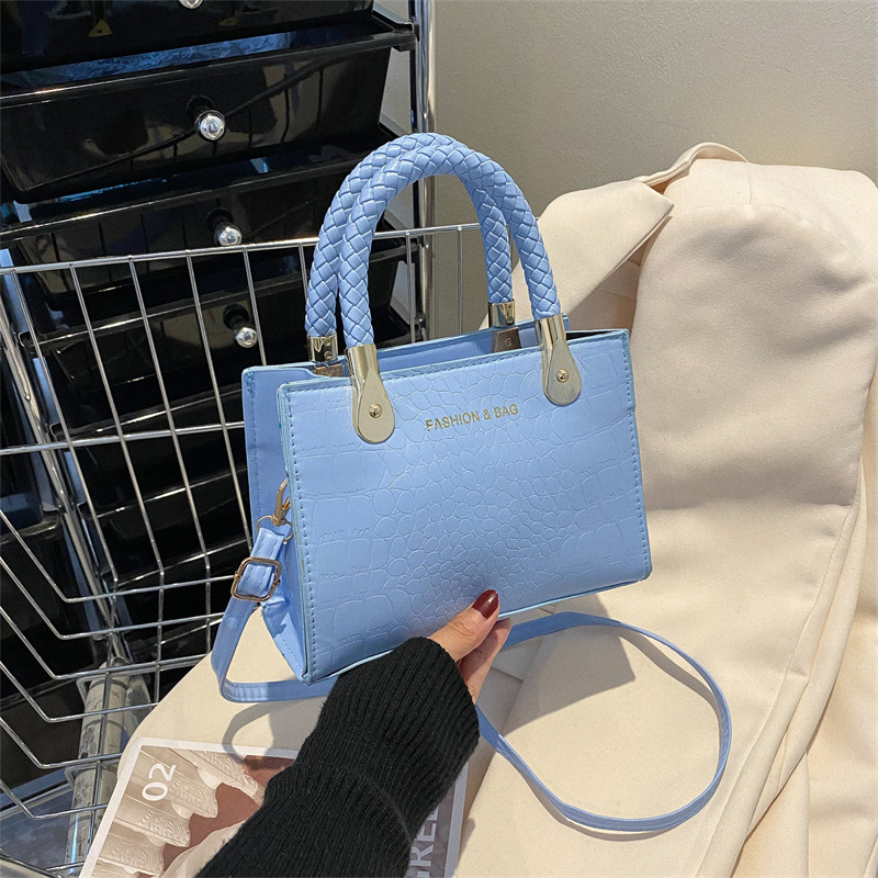 Trendy Women's Small Square Bag with Strap - Versatile Korean Retro Style Tote bag Designer bag