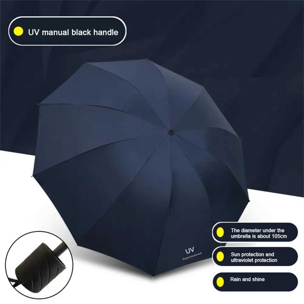 10-bone Fully Automatic Large Umbrella Windproof Double Layer Resistant Rain Sun Shade Dual-purpose Umbrellas For Business Using C251117