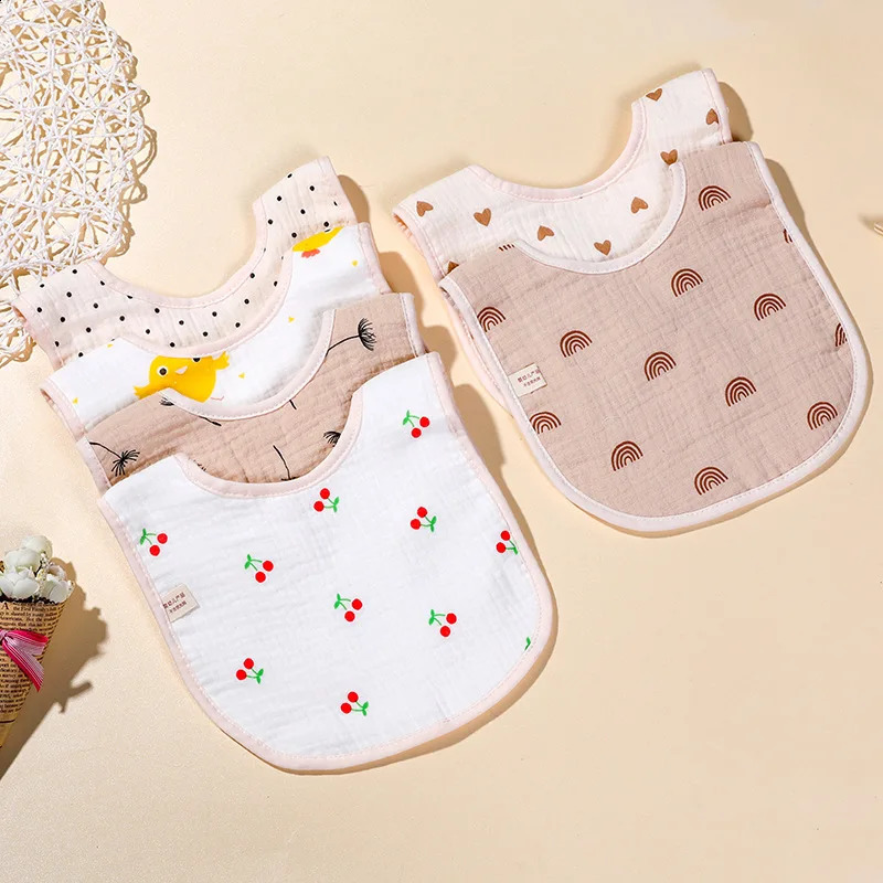 Cotton soft baby bib plain suitable for borns Burp Cloths Bandana scarves children boys and girls feeding Saliva towels 250414z