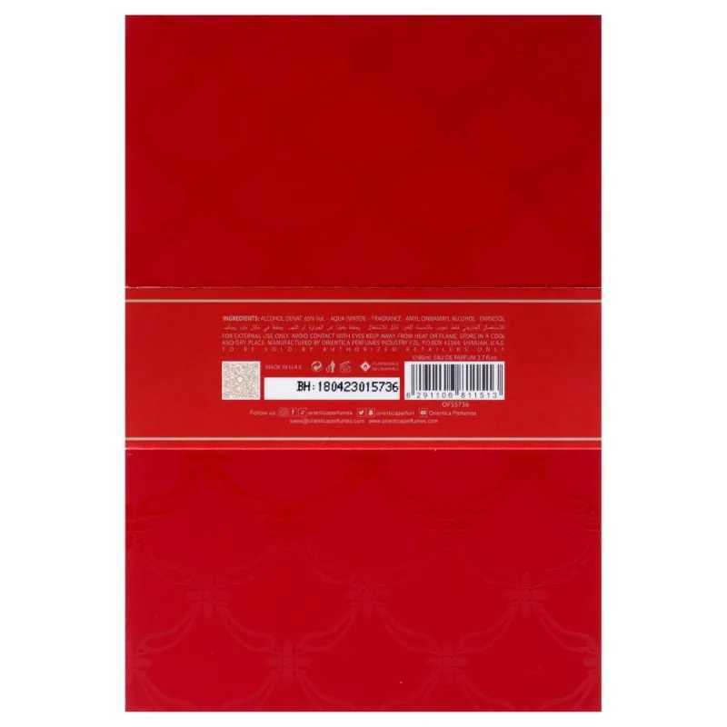 Orientica Amber Rouge 80ml Eau De Parfum Spray Luxurious Unisex Fragrance with Amber and SeaweedW251117