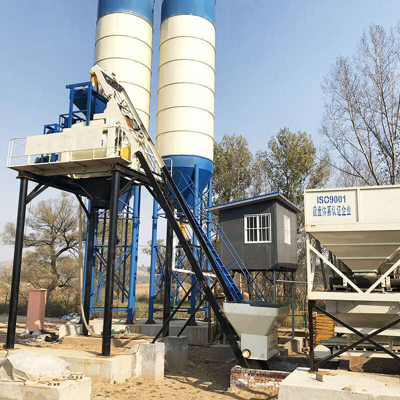 Concrete Mixing Station 25m3/H Mobile Concrete Batching Plant