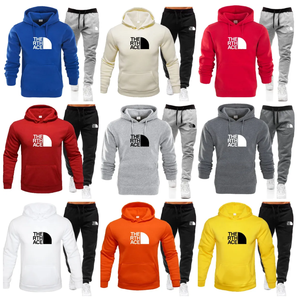 Men's Tracksuits 2025 Spring/Autumn Casual Hoodie Letter Print Fashionable Hooded High Quality 2PCS Casual Couple Autumn Sportswear
