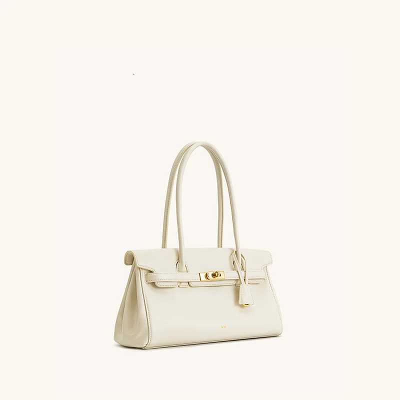 Fashionable genuine leather underarm shoulder bag large-capacity single-shoulder bag for commuting simple briefcase for womenW251115