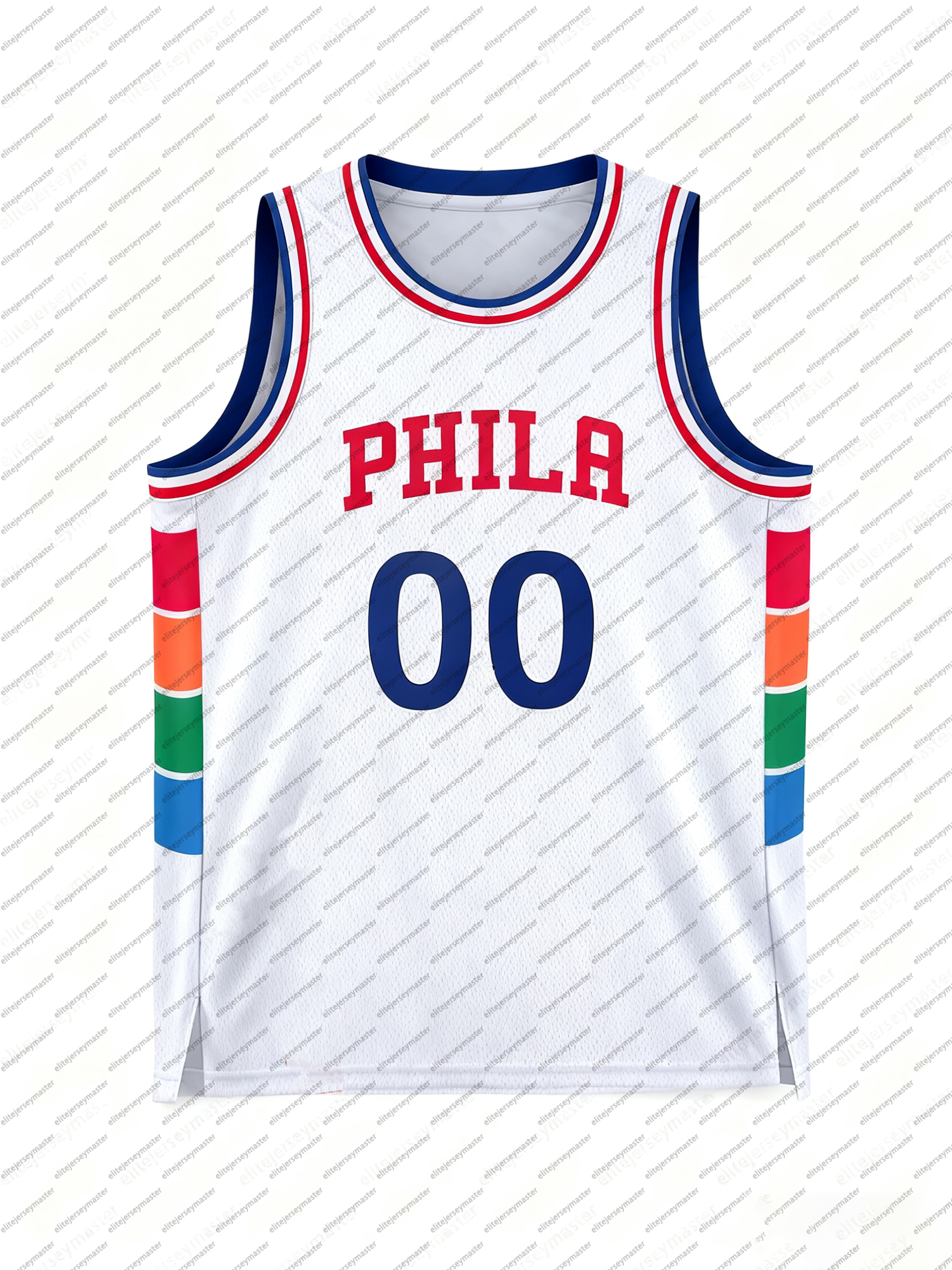 0 Tyrese Maxey 2025-26 Embiid 21 George Martin Personalized Customized Basketball Jerseys Custom Any Number Name