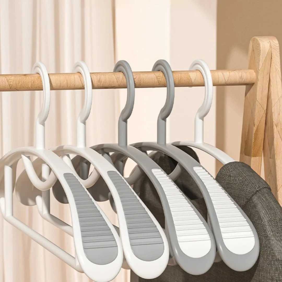 10PCS Household Clothes Drying Hanging Rack Adult Wide Shoulder Thickened Non-slip Plastic Hangers C251117