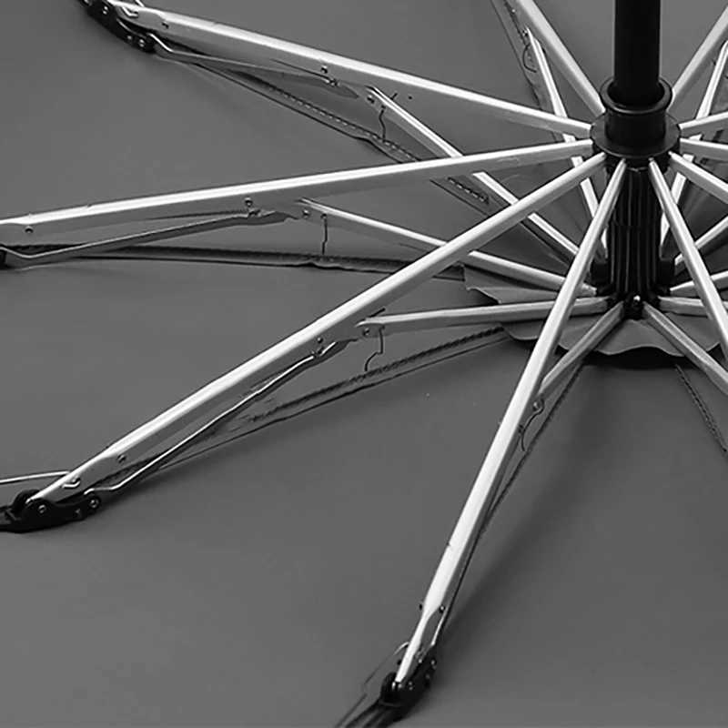 Windproof Reverse Umbrella Men Large Size Folding Umbrellas Rain Travel Outdoor Fully Automatic Umbrella Corporation C251117