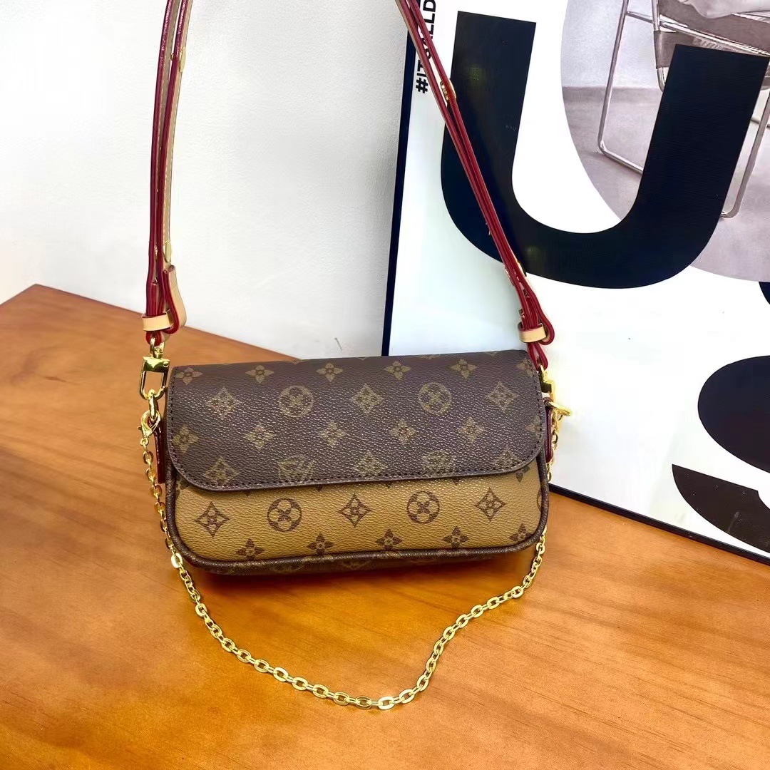 Free shipping women's bag, fashionable and versatile mahjong bag, hand-held chain crossbody bag 2025s hot