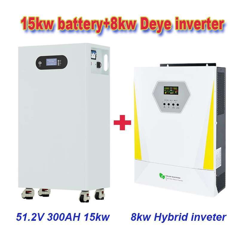 Hot sale 48V 51.2V 300Ah 400Ah 460AH 15kw 20kw 24kw Lithium ion Battery 11KW Hybrid inverter Solar Energy Storage Power Bank