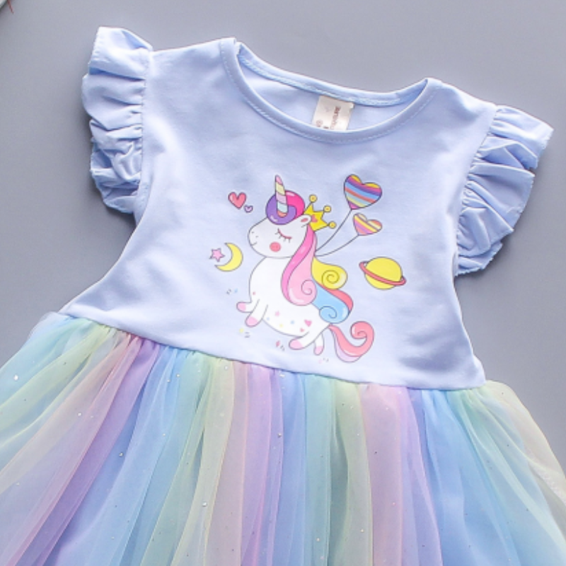 DISNEY kids designer clothes girls dress baby girl cotton dress baby Soft fabric princess dress Cute and gentle style