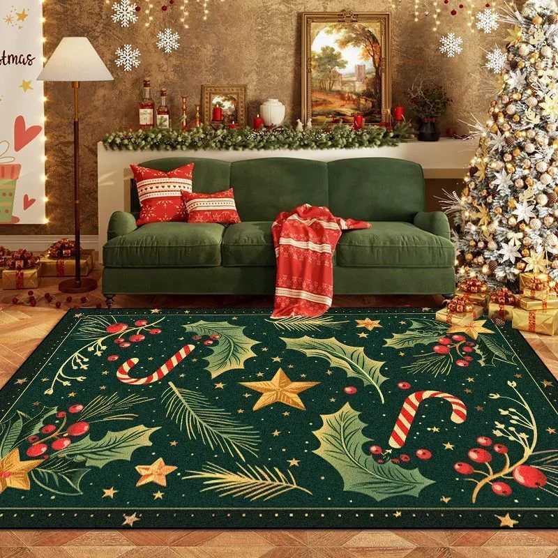 Christmas Dark Green Room Carpet Living Room Home Decoration Rug Bedroom Parlor Mat for ChildrenM251117