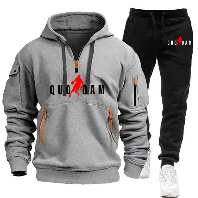 Designer Men Hoodies Luxury Brand Men Tracksuits Two-piece Black Suit Fashion Pattern Hoodie Men Clothing