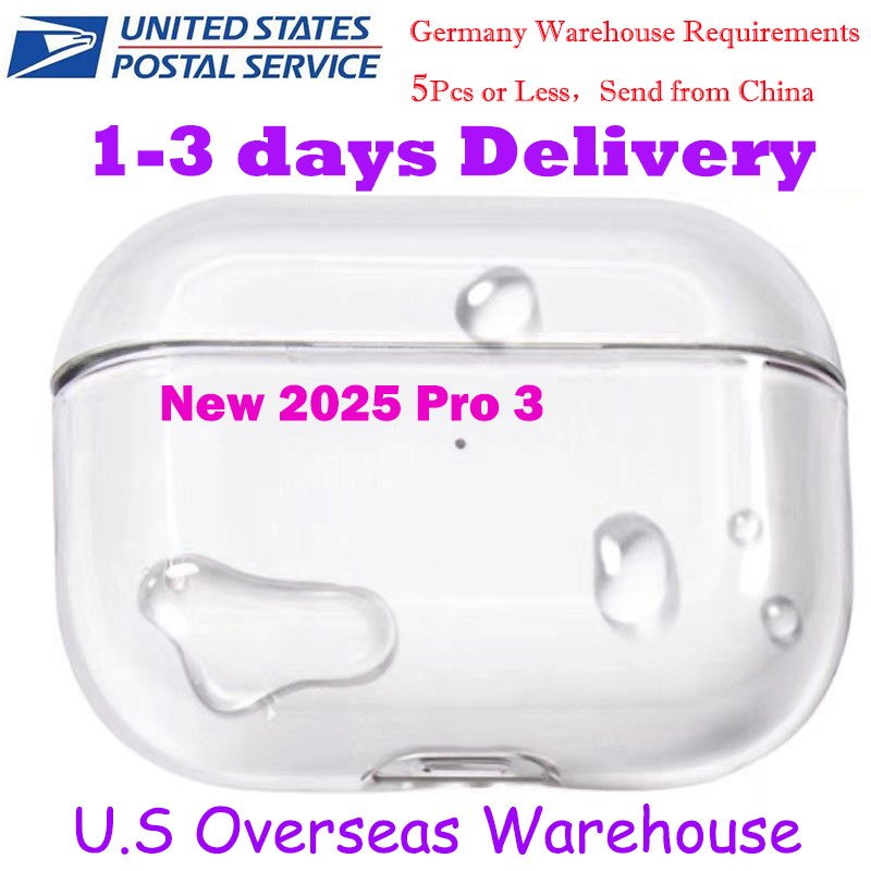 USA Stock For Apple AirPods Pro 3 AirPods 4 Pro 2 3rd Headphone Accessories Silicone Protective Headphone case Cover silicone Headphone