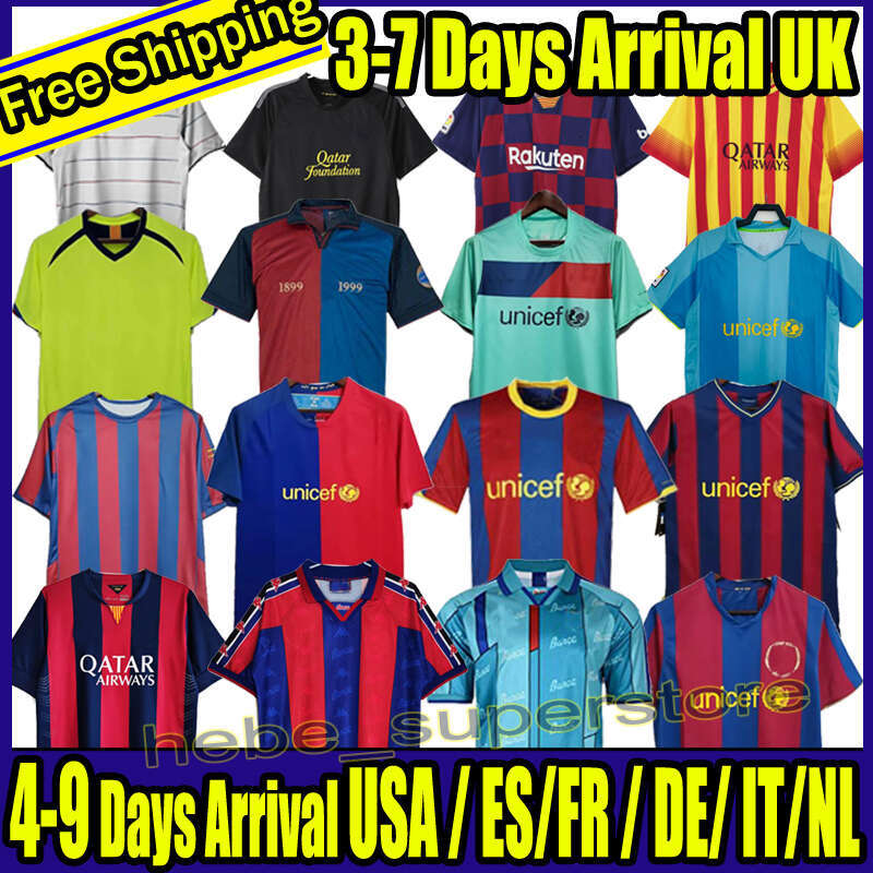 Barcelone Retro Soccer Jerseys RONALDINHO A.INIESTA 01 02 03 04 05 06 07 08 09 10 11 12 13 14 15 16 17 18 19 vintage football shirt T 2003 2004 2005 2006 2007 2008 2009 2010 11 0