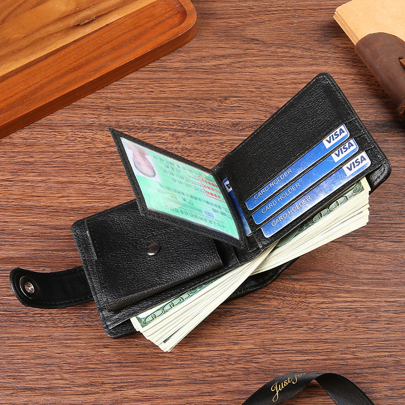horizontal wallet male PU business fashion multi-card large capacity multi-function card bag retro banknote holder manufacturer direct supply