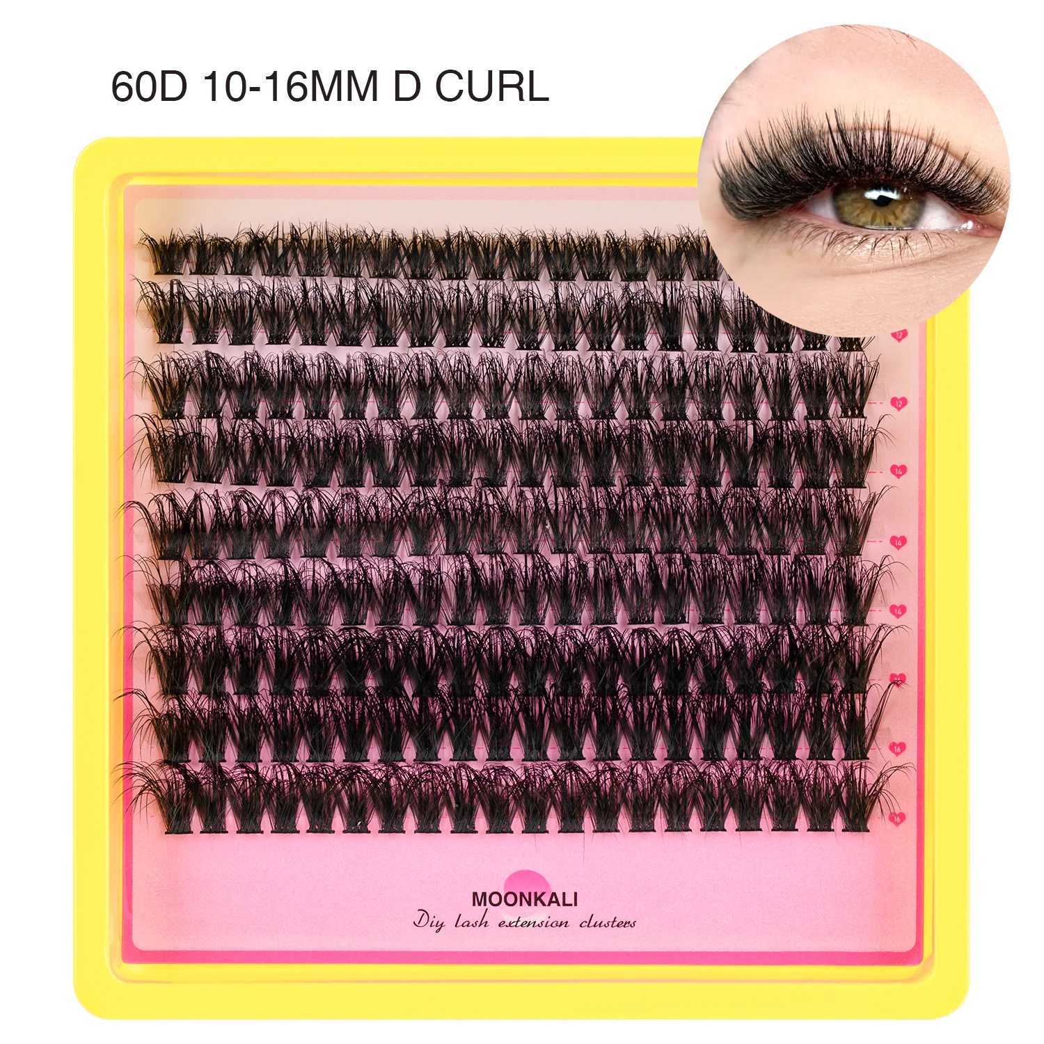 MOONKALI 4 Styles Lash Clusters Kit Volume/Full/Bottom Eyelash Clusters Wispy Volume Segmented Lashes Set Cat Eye StyleT251117