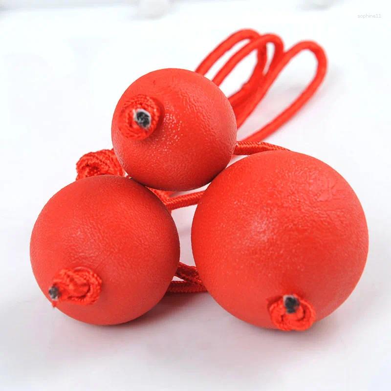 Update Indestructible Dog Ball Pet Training Toy Puppy Tug Balls Toys Chew Solid Rubber With Rope