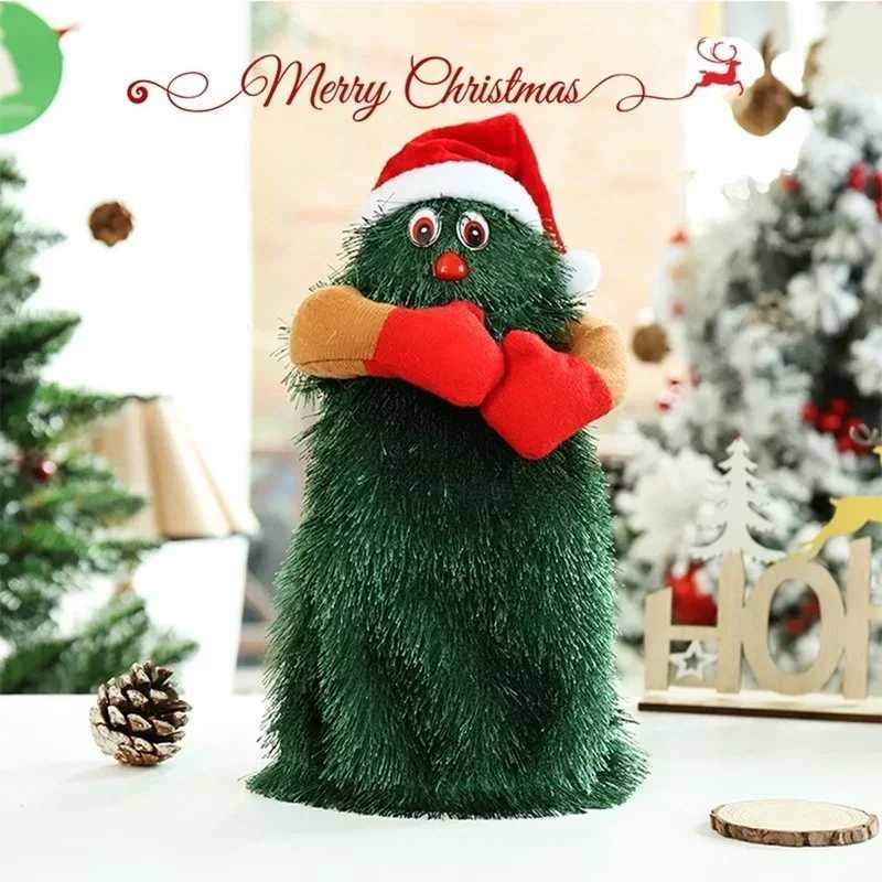 Dancing and Singing Christmas Tree Toys Kids Cute Green Plush Toys Creative Music Electric Plush Doll Home Decor Christmas Gifts J251117