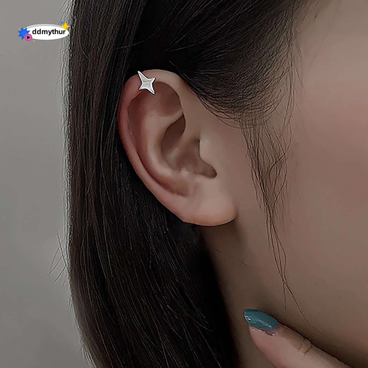 1Pc Cross Star Clip No Piercing Earrings For Women Girls Fake Cartilage Ear Cuff Fashion Korean Y2k Jewelry Accessories ddmythur