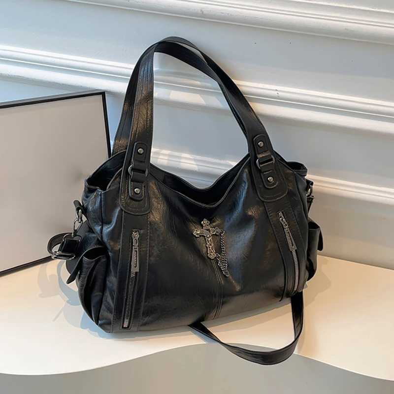 Solid color cross pattern personalized womens shoulder bag crossbody bag simple and trendy lightweight womens bagW251117