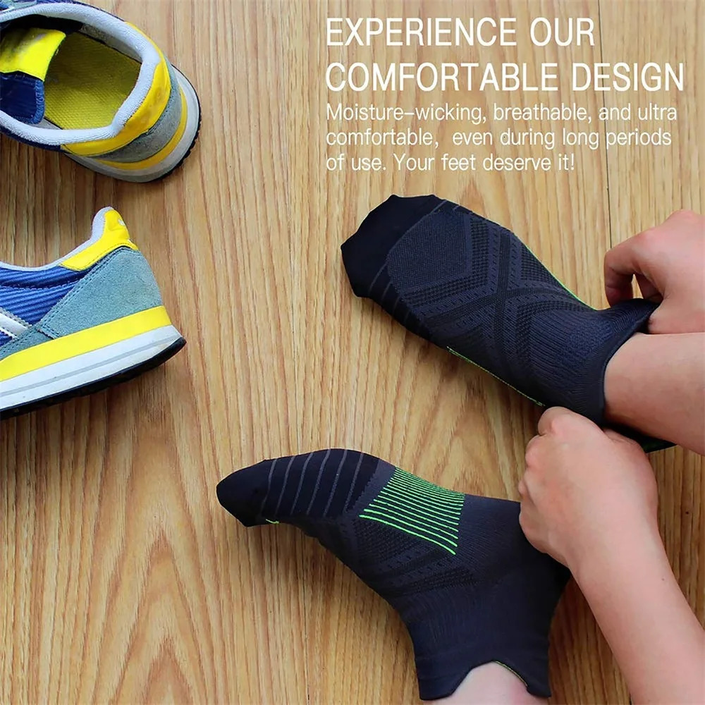 Ankle Compression Sock for Men and Women 6 Pairs Low Cut Compression Running Sock with Ankle Support 251114