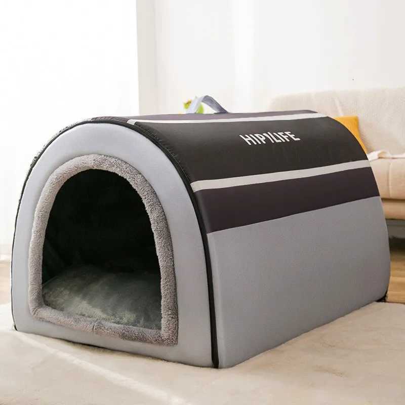 Winter Pet Cat Bed Foldable Dog House Dog Villa Sleep Kennel Removable Nest Warm Enclosed Cave Sofa Pet Supply M251117