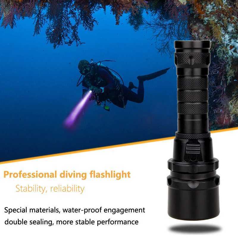 PURPLE UV LED Portable lamp powerful Aluminum Diving Torch Lamp Super Mini 9 LED Flashlight Black Ultraviolet Light Detector M251117