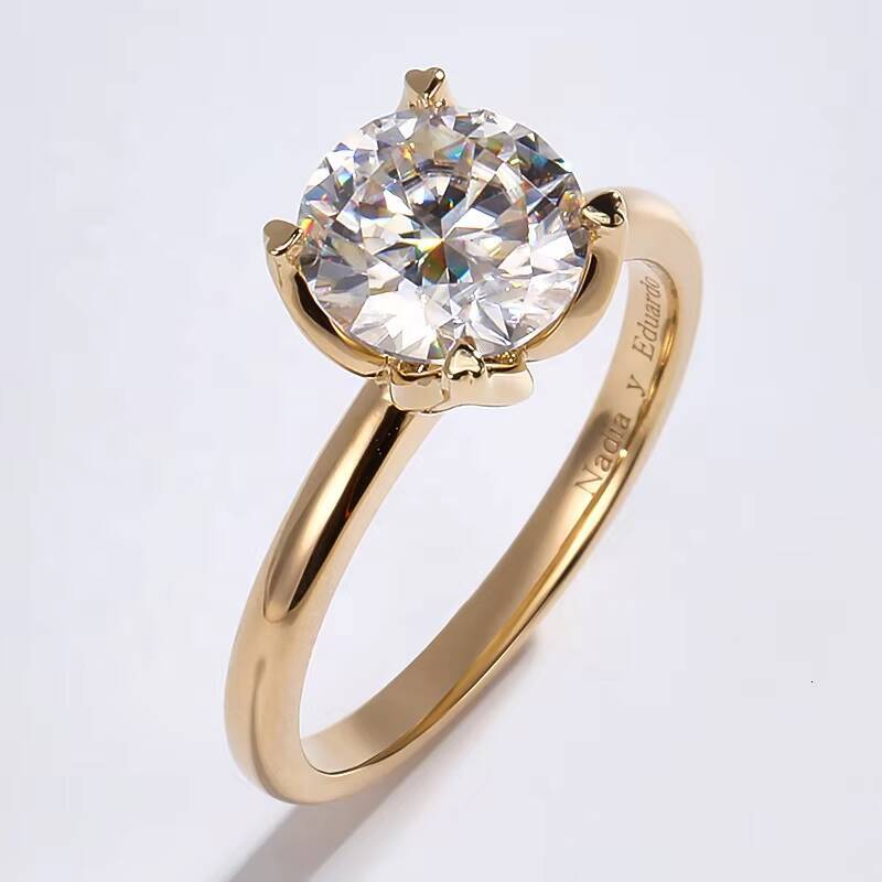 Fine Jewelry Lab Grown Diamond Wedding Engagement Ring 10K 14K 18K Gold HPHT CVD Diamond Jewelry Lab Grown Diamond Ring