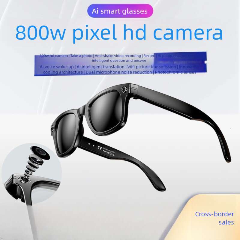 Well-known brand designer Sunglasses W high-definition AI camera photo recognition recording call multifunctional translation intelligent glasses